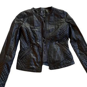 Black leather like Jacket